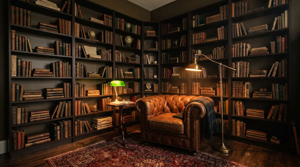 Dark Academia Reading Nook