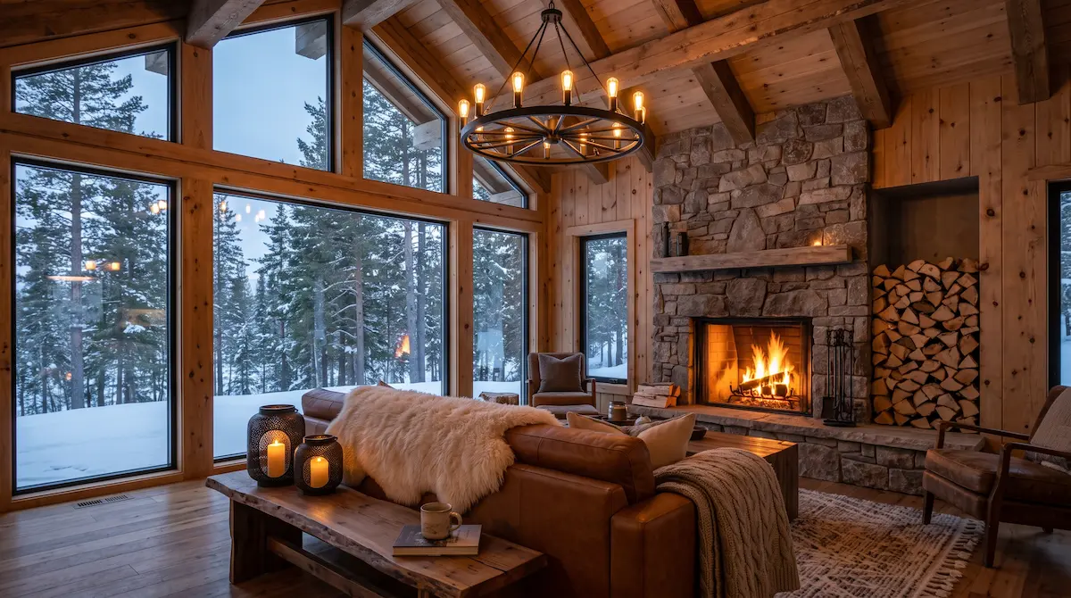 Nordic Cabin Hearth Room